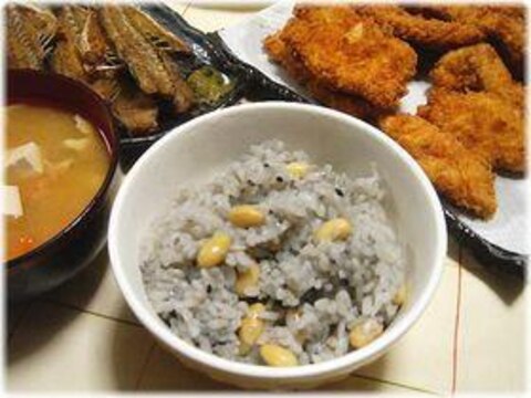 豆ごま御飯